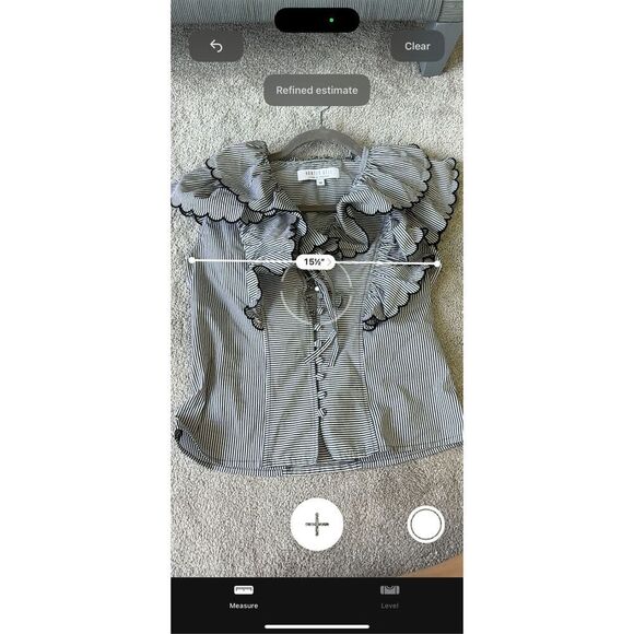 NWOT Hunter bell creswell top, XS $395 B4 - Picture 7 of 9